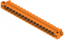 Pin header, 17 pole, pitch 5.08 mm, angled, orange, 1149880000