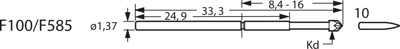 F10010S060L200 Feinmetall Contact Probes Image 3