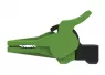 Safety alligator clip, green, max. 34 mm, L 88.5 mm, CAT III, CAT IV, socket 4 mm, SAK 9230 NI / GN