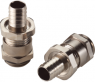 Straight hose fitting, M20, brass, nickel-plated, IP54/IP68, metal, (L) 39.6 mm