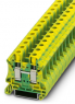 Protective conductor terminal, screw connection, 0.5-16 mm², 2 pole, 57 A, 8 kV, yellow/green, 3044173