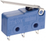 Subminiature snap-action switch, On-On, solder connection, hinge lever, 0.5 N, 6 (2) A/250 VAC, IP40