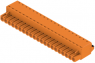 Pin header, 21 pole, pitch 5.08 mm, straight, orange, 1013890000