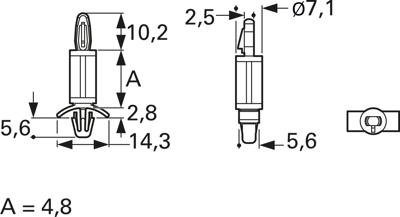 LCBS-3-01 ESSENTRA COMPONENTS PCB Fasteners Image 3