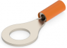 Uninsulated ring cable lug, 1.04-2.62 mm², AWG 16 to 14, 3.68 mm, M3.5, orange