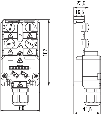 2009620000 Weidmüller Sensor-Actuator Distribution Boxes Image 2