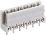 Socket header, 10 pole, pitch 5 mm, straight, white, KB 10