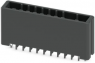 Pin header, 10 pole, pitch 3.81 mm, straight, black, 1341132