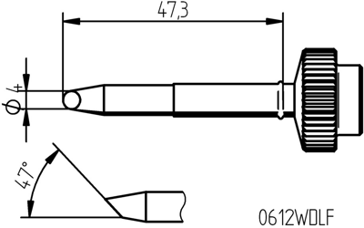 0612WDLF/SB Ersa Soldering tips, desoldering tips and hot air nozzles Image 2