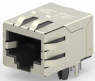 Socket, RJ45, 8 pole, 8P8C, Cat 5e, solder connection, through hole, 2301994-6