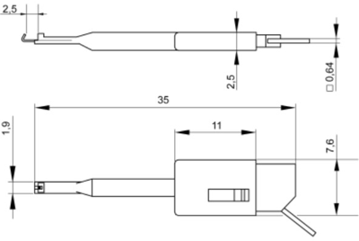 KLEPS 064 PCH SW Hirschmann Test & Measurement Aligator Clips Image 2