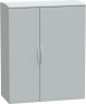 Control cabinet, (H x W x D) 1500 x 1250 x 620 mm, IP44, polyester, light gray, NSYPLAT15126G