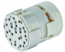 Socket insert, 17 pole, crimp connection, straight for circular connector M23, 09151173101