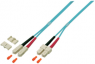 Duplex-jumper, SC to SC, 5 m, OM4, multimode 50/125 µm