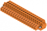 Socket header, 18 pole, pitch 3.5 mm, straight, orange, 1620770000