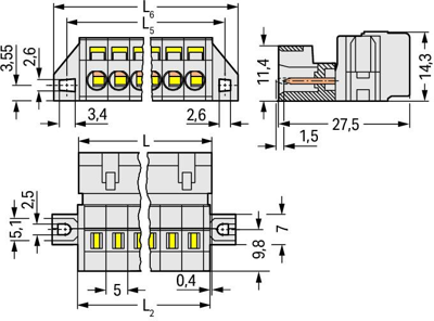 721-613/019-000 WAGO PCB Connection Systems Image 2