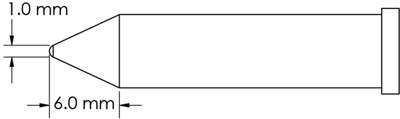 GT6-CN0010P METCAL Soldering tips, desoldering tips and hot air nozzles