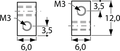 169 01 07 Thora Mounting Brackets, Blocks Image 2