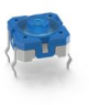 Short-stroke pushbutton, 1 Form A (N/O), 100 mA/35 V, unlit , actuator (blue, L 1.33 mm), 3.3 N, THT