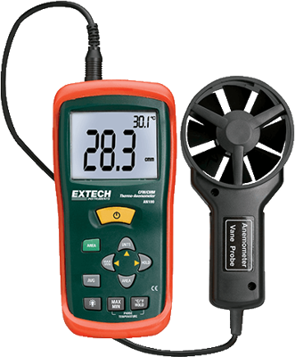 AN100 Extech Anemometers, Gas and Pressure Measuring Instruments