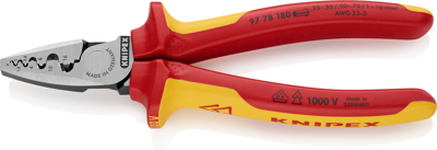 97 78 180 Knipex Crimping and Cable Lug Pliers Image 1