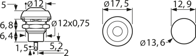 IPR3SAD1 APEM Pushbutton Switches Image 2