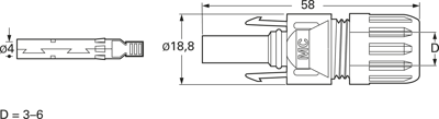 32.0010P0001-UR Stäubli Electrical Connectors Solar Connectors Image 2