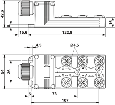 1412059 Phoenix Contact Sensor-Actuator Distribution Boxes Image 3