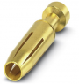 Receptacle, 0.75-1.0 mm², AWG 18, crimp connection, gold-plated, 1674833