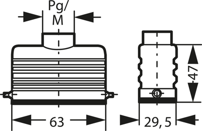 09200101440 Harting Housings for HDC Connectors Image 2