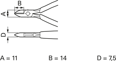 77 12 115 ESD Knipex Side Cutters, Tip Cutters Image 2