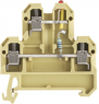 Multi level terminal block, screw connection, 0.5-4.0 mm², 10 mA, 1 kV, beige/yellow, 0395460000