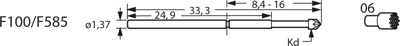 F10006B150G100 Feinmetall Contact Probes Image 3