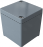 Polyester enclosure, (L x W x H) 55 x 55 x 59 mm, gray (RAL 7000), IP66, 020606060