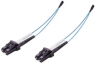 FO duplex patch cable, LC to LC, 3 m, OM3, multimode 50/125 µm