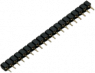 Pin header, 40 pole, pitch 2.54 mm, angled, black, 10120532