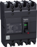 Circuit breaker, toggle actuator, 4 pole, 100 A, 690 V, (W x H x D) 100 x 130 x 60 mm, fixed mounting, EZC100H4020