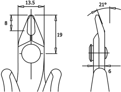 1745 Wetec Side Cutters, Tip Cutters Image 3