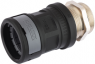 Straight hose fitting, M12, polyamide, IP66/IP67/IP68/IP69, black