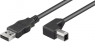 USB 2.0 Adapter cable, USB plug type A to USB plug type B, 0.5 m, black