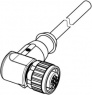 Sensor actuator cable, M12-cable socket, angled to open end, 3 pole, 1.5 m, PVC, gray, 21348700383015