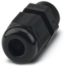 Cable gland, M12, 15 mm, Clamping range 3 to 6.5 mm, IP68, black, 1411131