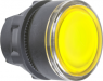 Front element, illuminable, groping, waistband round, yellow, mounting Ø 22 mm, ZB5AW383