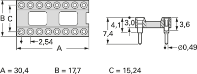 001-2-024-6-B1STF-XT0 MPE-GARRY Semiconductor Sockets, Holders Image 2