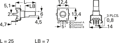 PEC12R-4025F-N0024 Bourns Electronics GmbH Motion Sensors Image 2