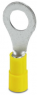 Insulated ring cable lug, 4.0-6.0 mm², AWG 12 to 10, 8.5 mm, M8, yellow