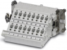 Socket contact insert, 16B, 16 pole, equipped, push-in, with PE contact, 1648458