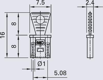 24.0050-28 Stäubli Electrical Connectors Short Circuit Connectors Image 2