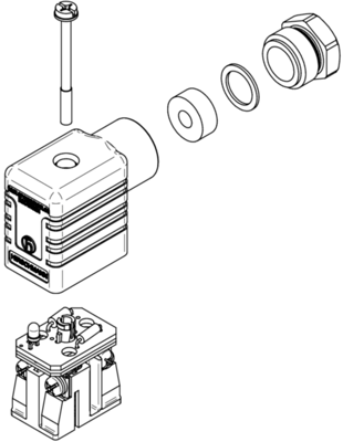 934459002 Hirschmann Automation and Control DIN Valve Connectors Image 2