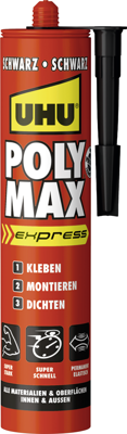 POLYMAX EXP.SCHWARZ KART. 425G UHU Sealants, Potting Compounds